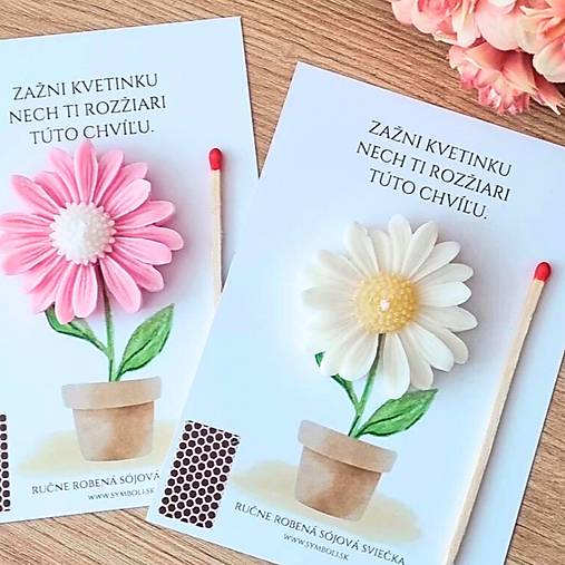Sviečky - Sójová sviečka kvetinka so zápalkou (fialová kvetinka) - 17523059_
