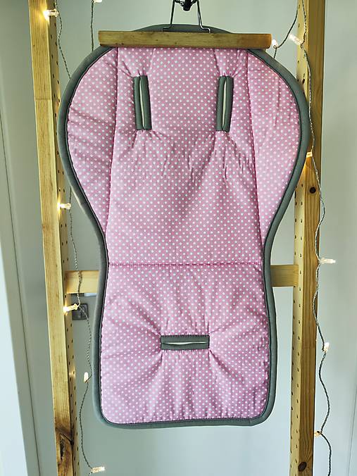 Detský textil - VLNIENKA podložka do kočíka  Kunert Ivento 100% MERINO TOP SUPER WASH Natural Bodka ružová - 17523608_