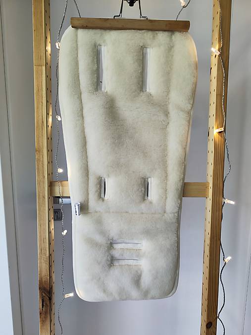 Detský textil - VLNIENKA podložka do kočíka  Egg2 100% MERINO TOP SUPER WASH Natural  100% ľan  šedy - 17523641_