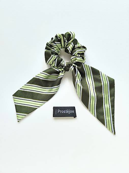 Maxi scrunchie asymetrická (Zelená)