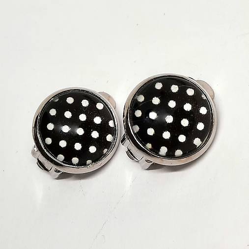 Klipsne BODKY 12mm (čierna)