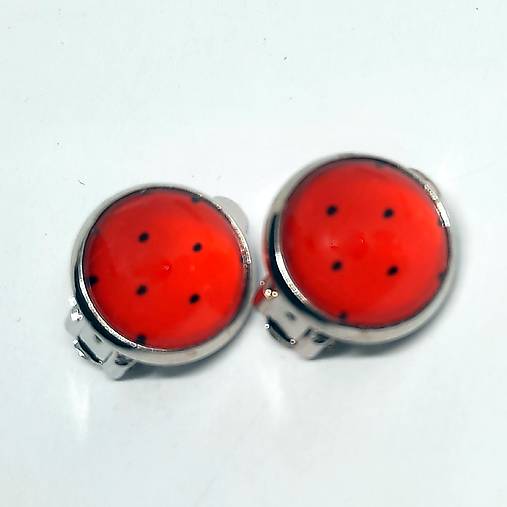 Klipsne BODKY 12mm (červená č.3)