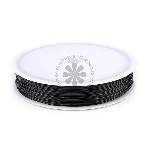 Komponenty - (6144) Silonový vlasec elastický, 0.4 mm - návin 20 metrov - 17524605_