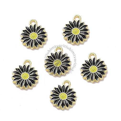 Komponenty - (3168) Prívesok Margarétka, 16x13 mm - 1 ks - 17525142_