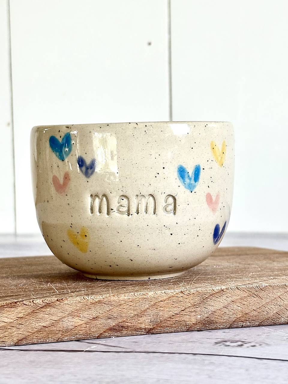 Dotty Farebn0 Srdiečka - pohárk cappuccino mama (200ml, bez uška)