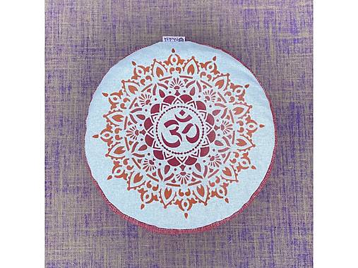Úžitkový textil - Meditačný Vankúš "Green Mandala" - 17524872_