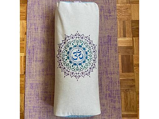 Úžitkový textil - Joga Bolster "Aum Mandala" (Bolster plnený ovčiou vlnou) - 17525602_