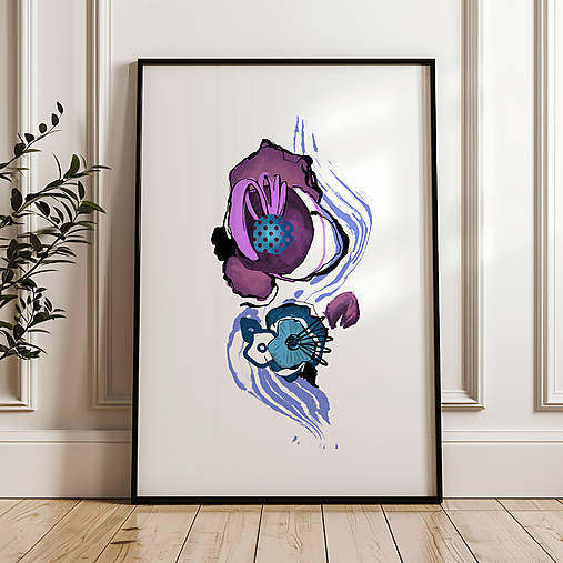 Grafika - kvety - print - 17524089_