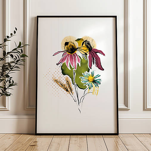 Grafika - kvety - print - 17524119_