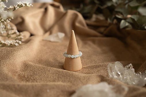 Prstene - Akvamarín brúsený - 4 mm - 17526429_