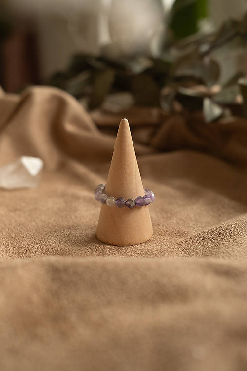 Prstene - Ametyst brúsený - 4 mm - 17526436_