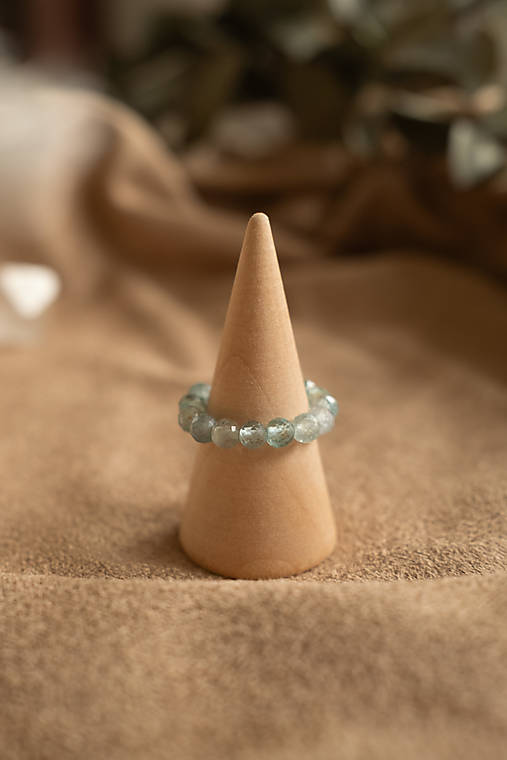 Prstene - Apatit brúsený - 4 mm - 17526452_