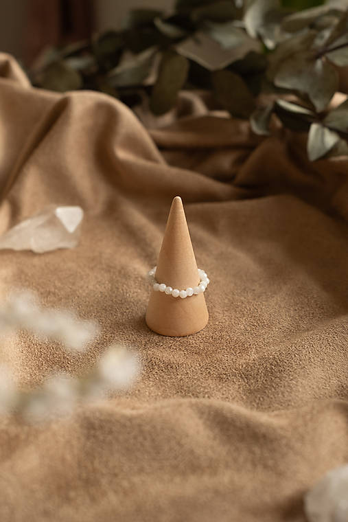 Prstene - Mesačný kameň brúsený - 3 mm - 17526507_