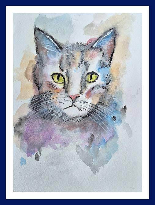 Papiernictvo - Pohľadnica mačiatko 2.  + obálka  - 17525138_