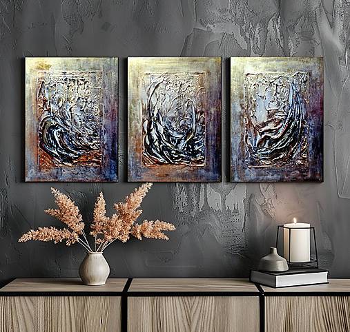 Obrazy - Copper and Gold /90x40/ - 17526633_