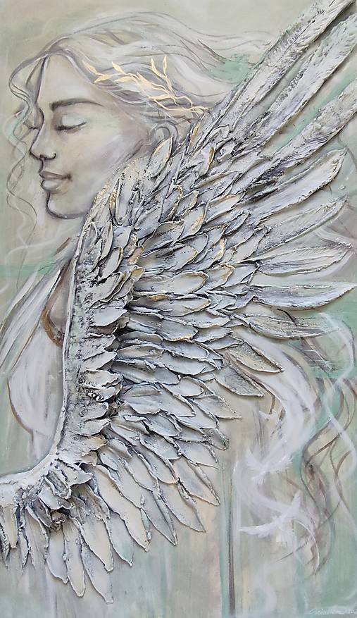 Obrazy - Obraz, Anjeli medzi nami - 17527299_