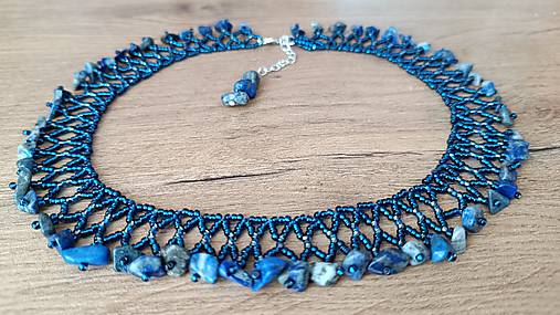 Náhrdelníky - Minerály náhrdelník:Lapis lazuli - 17527204_