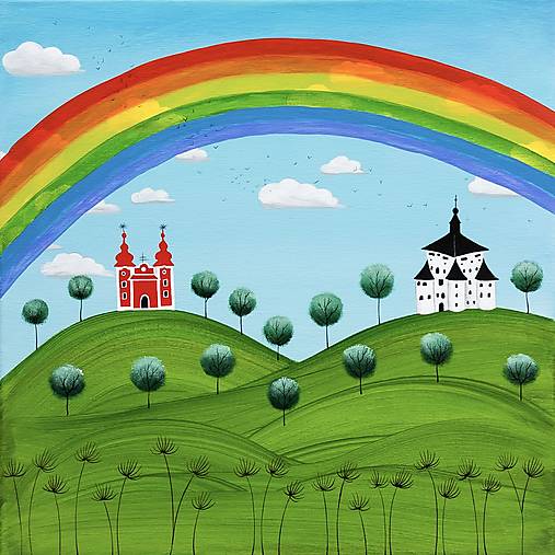 Štiavnica po daždi, Giclée art print 30x36