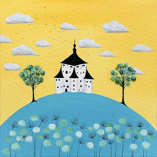 Nový Zámok v BŠ, Giclée art print 30x36