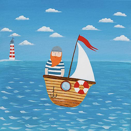 Námorníček, Giclée art print 30x36