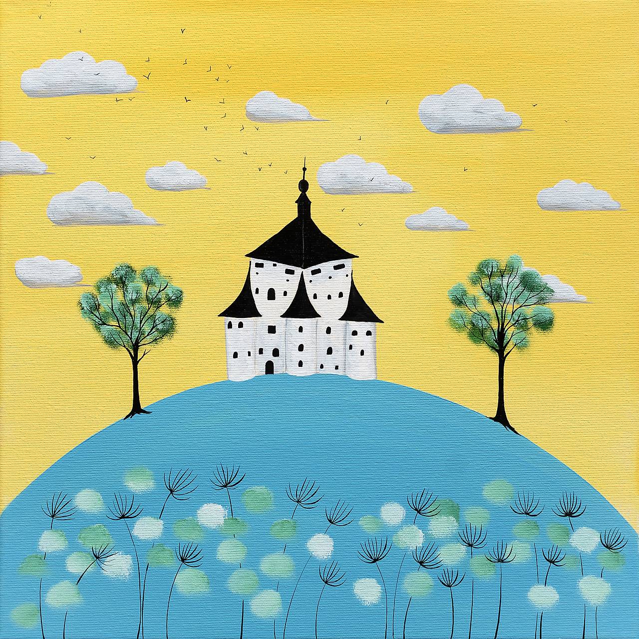 Nový Zámok v BŠ, Giclée art print 30x36