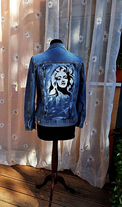 Džínová malovaná bunda Monroe