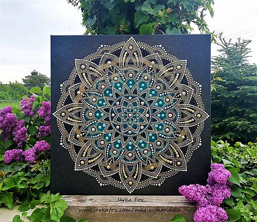 Obrazy - OSOBNÁ MANDALA na "mieru",originálny dar k narodeninám,talizman,energetický obraz - 17530093_