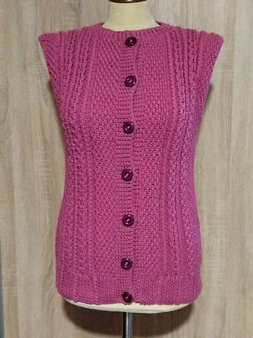 Vesty - Dámska pletená vesta 1 - 17530553_