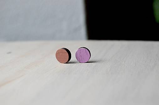 Náušnice - Dřevěnky -Pastelky... - 17530520_