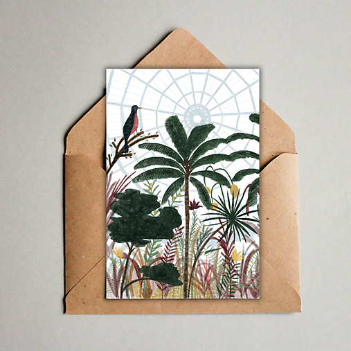 Papiernictvo - Pohľadnica (A6) Divočina v skleníku - 17531352_