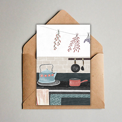 Papiernictvo - Pohľadnica (A6) Na chalupe - 17531430_