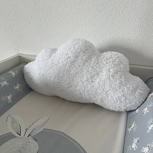 Detský textil - Vankúšik v tvare obláčika – jemnosť a jedinečnosť pre Vaše dieťatko - 17531291_