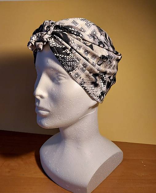 Detské čiapky - Elegantný turban - 17534428_