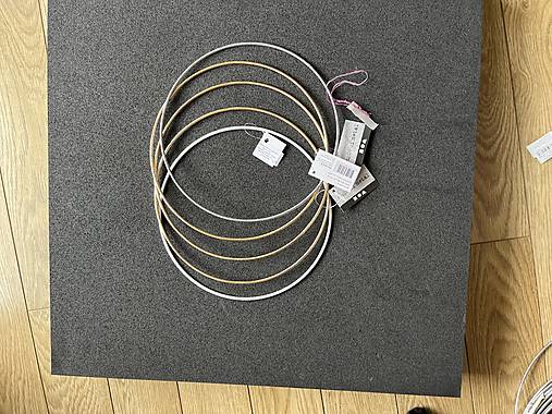 Iný materiál - VÝPREDAJ -50% Kruhy na lapač snov Ø20 - 7 ks - 17535999_
