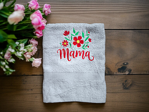 Úžitkový textil - Vyšívana osuška vzor 1  - 17535681_