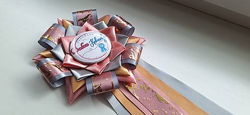 Iné šperky - Kokarda  zlatá aplikácia - 17535614_