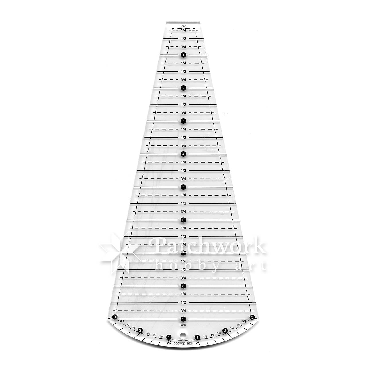 Pravítko Dresden Plate s oblúkom
