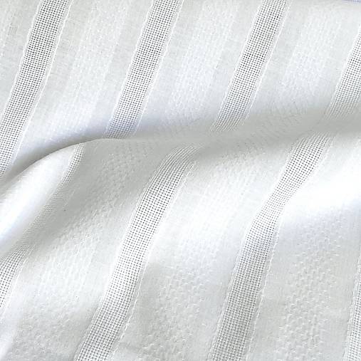 štruktúrované polopriehľadné pásy 100 % bavlna EÚ, šírka 140 cm