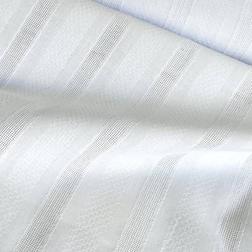 štruktúrované polopriehľadné pásy 100 % bavlna EÚ, šírka 140 cm