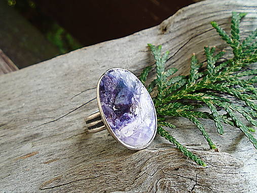Strieborny prsteň Ag 925 Tiffany stone