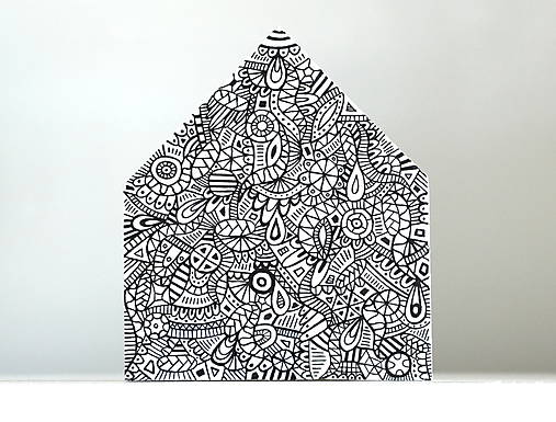 Dekorácie - Drevený domček maxi - ornamenty - 17539439_
