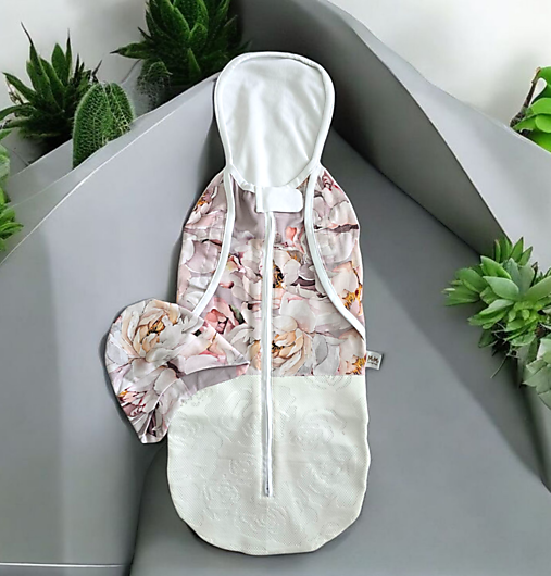 Detský textil - Letná zavinovačka Mimi Pivonie - 17540118_
