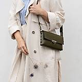 Kabelky - Kožená kabelka MidiMe (dark olive zelená) - 17540312_