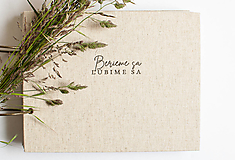 Papiernictvo - Svadobný album/kniha hostí "Berieme sa" - 17539828_