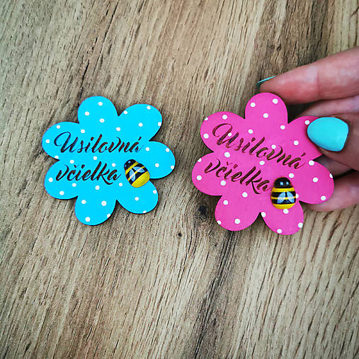 Detské doplnky - Darčeky pre deti magnetky usilovné včielky - 17540050_