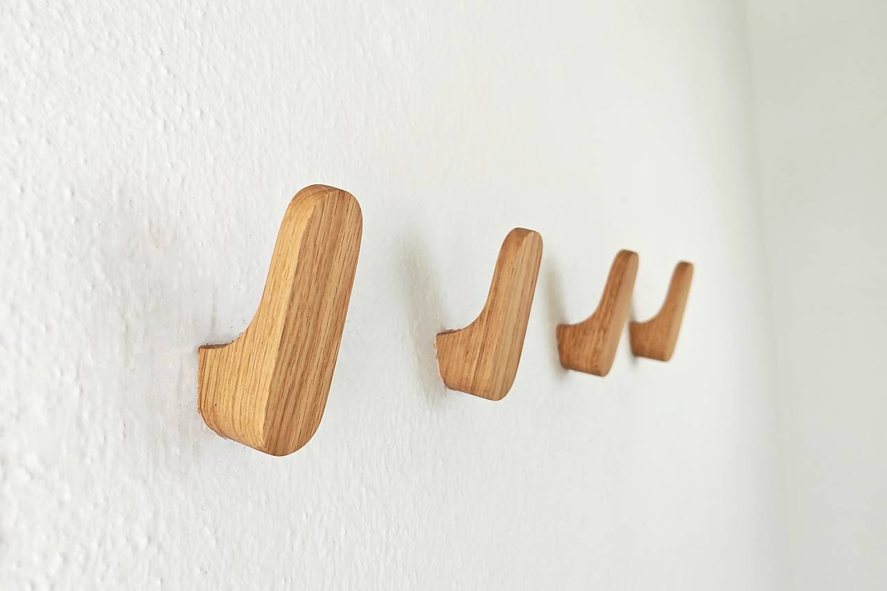 Nástenný vešiak LUX drevo dub