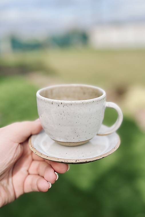 Nádoby - Cappuccino šálka s podšálkou (Bez podšálky) - 17539530_