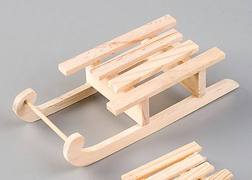 Iný materiál - VÝPREDAJ -60% Miniatúrne sánky - 17541918_