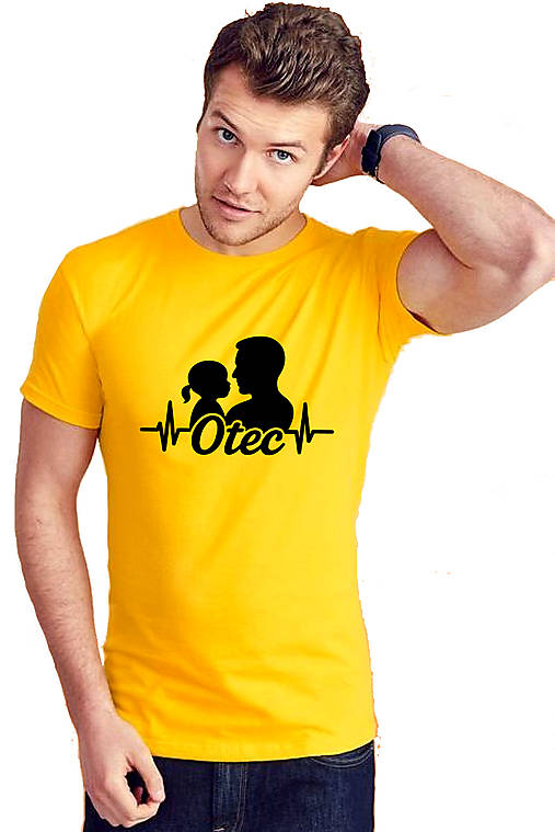 Pánske oblečenie - Ekg otec a dcéra - 17542483_