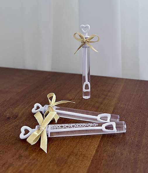 Darčeky pre svadobčanov - Svadobný bublifuk pre hostí – bublinky lásky vo vzduchu - 17545125_